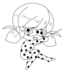 Online coloring book: Coloring little ladybug